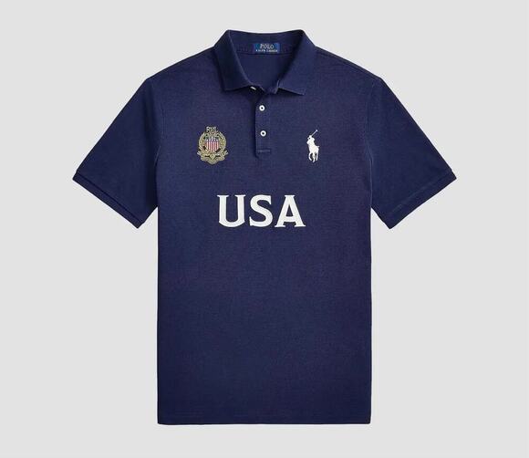 Polo Ralph Lauren Other - Polo by Ralph Lauren Navy USA Crest Embroidered Polo